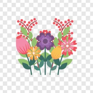 tulip and poppy arrangement png