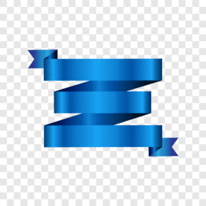 zigzag blue ribbon