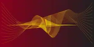 abstract red background with gold colored indented lines