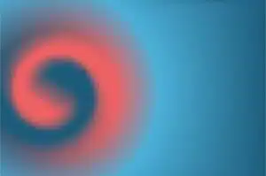 abstract red blue spiral background