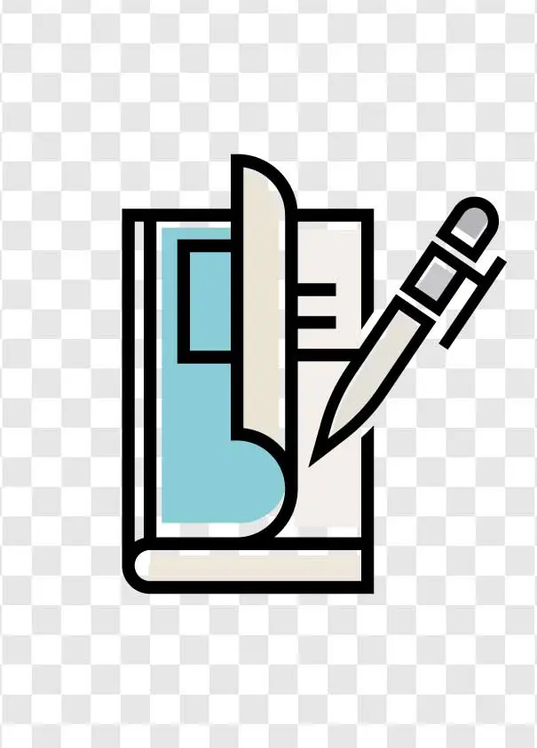 pen and book icon png