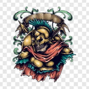 Illustration of spartan undead