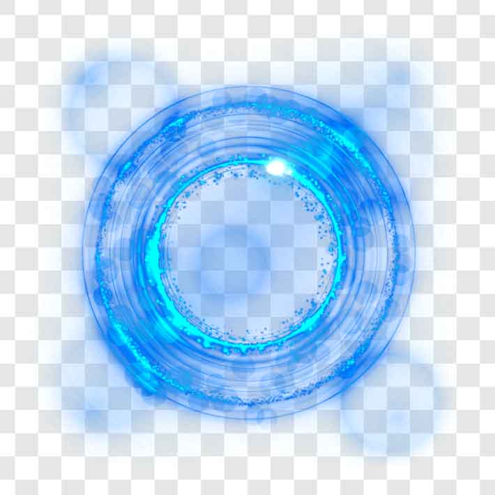 blue circle light image
