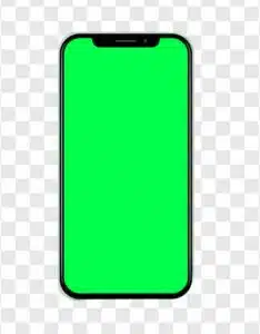 green screen display smartphone icon