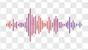 colorful sound wave equalizer