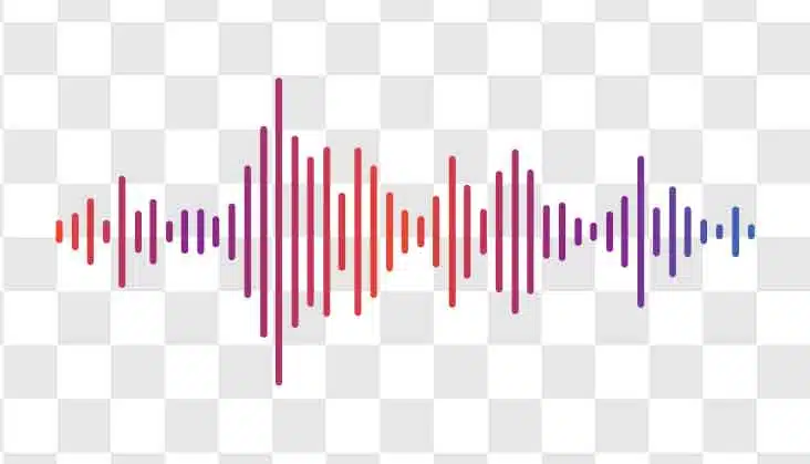 colorful sound wave equalizer