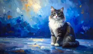 beautiful concept of cat and background