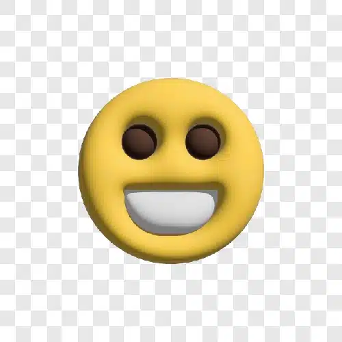 big smile 3d emoji