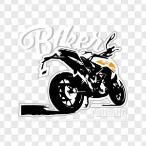 biker motorcycle touring illustration