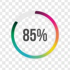 circle loading 85 percent png illustration