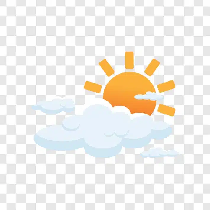 cloudy sunny weather illustration png