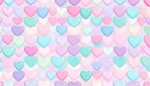 cute style with pastel view