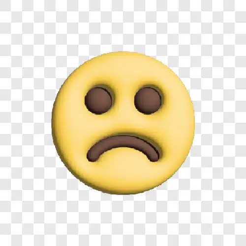 frown 3d emoji