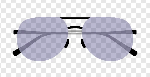 illustration of aviator glasses
