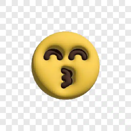 kiss 3d emoji