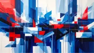 modern and abstract scene illustration