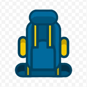 mountain bag illustration