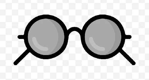 round glasses png