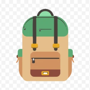 school backpack illustration