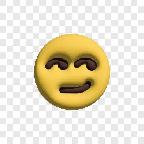 smug 3d emoji
