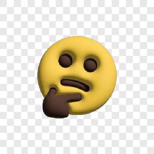 thinking 3d emoji