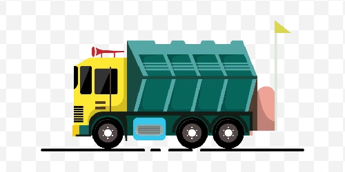 trash truck illustration