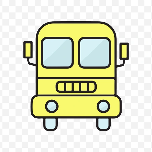 yellow bus icon