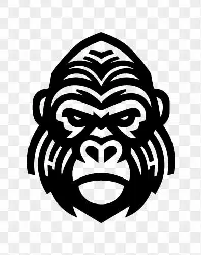 angry gorilla face