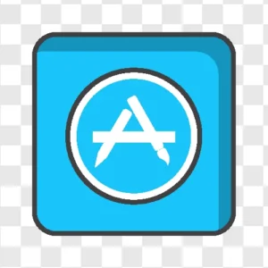 apple store square line icon