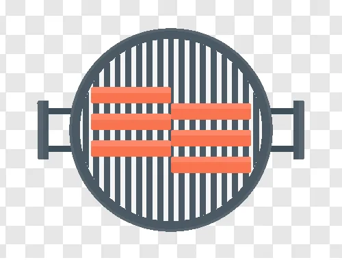 barbecue illustration icon