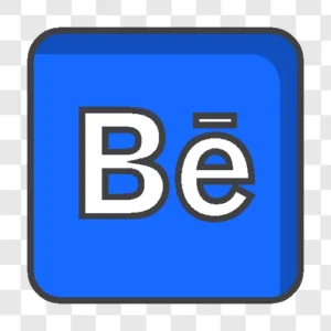 behance square line icon