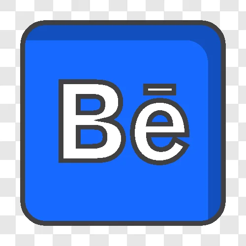 behance square line icon