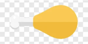 chicken leg illustration icon