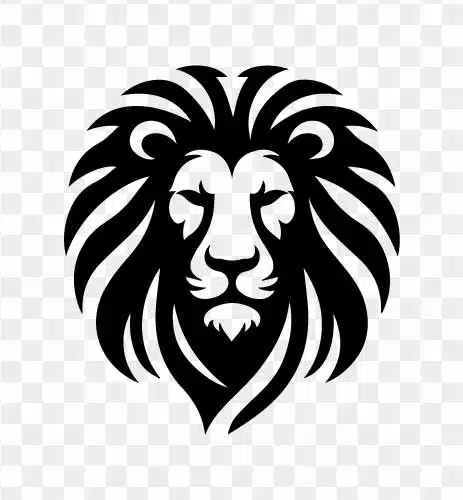 elegant lion face