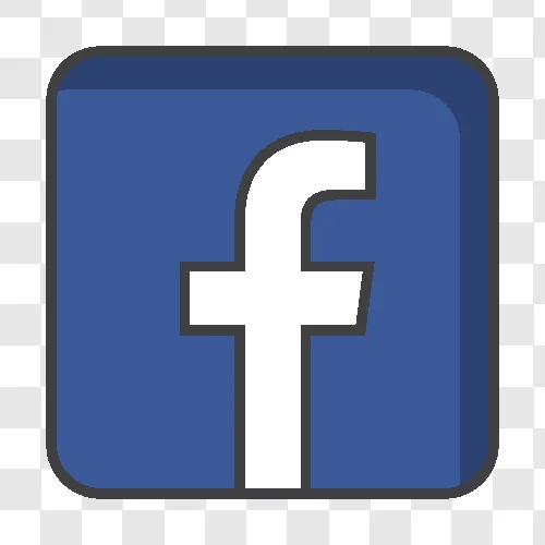 facebook square line icon