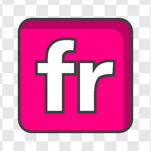 flickr square line icon
