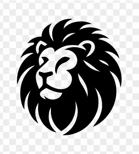 graphic lion profile