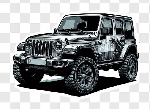 jeep with engraved detailing style