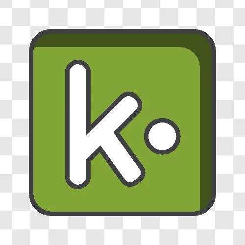 kik square line icon