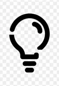 light bulb flat icon