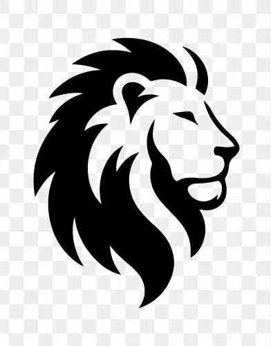 lion head silhouette