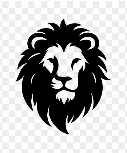 lion head vector design