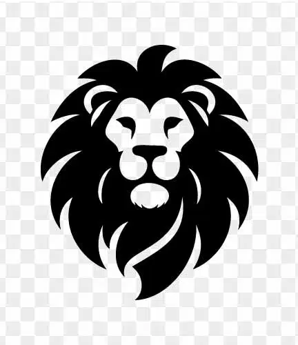 majestic lion head art