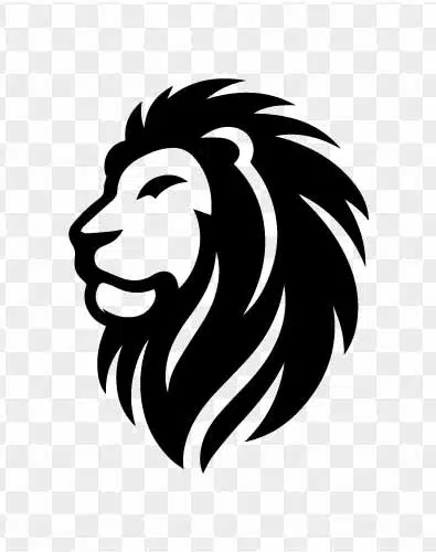 minimalist lion head