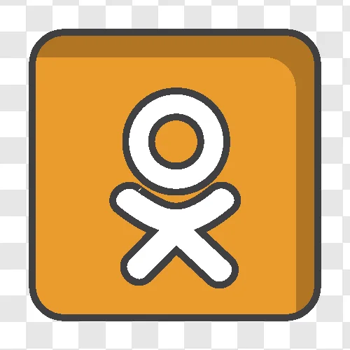 ok square line icon