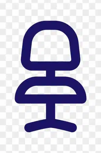 office chair flat icon