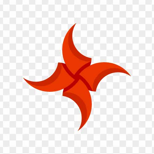 shuriken vector illustration