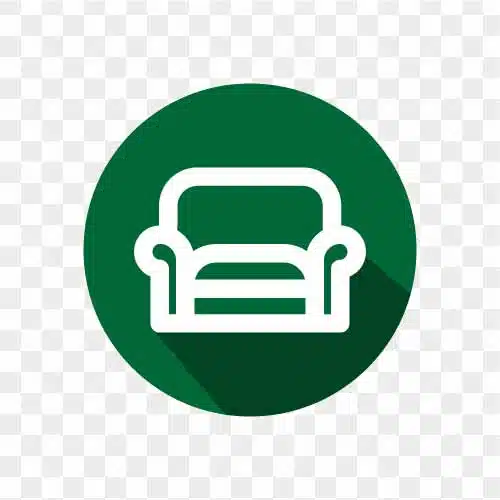sofa one seater flat icon