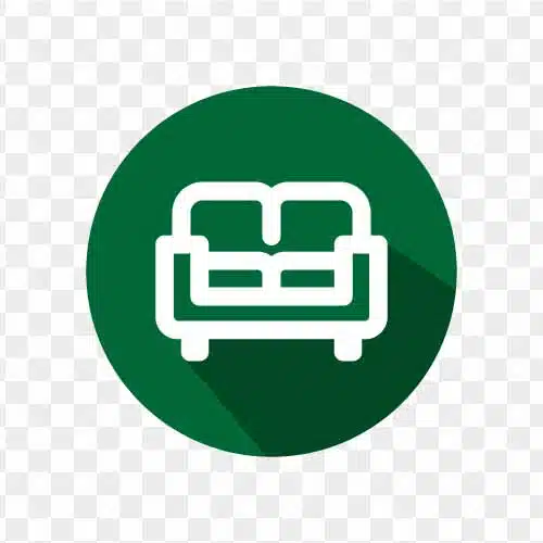 sofa two seater flat icon