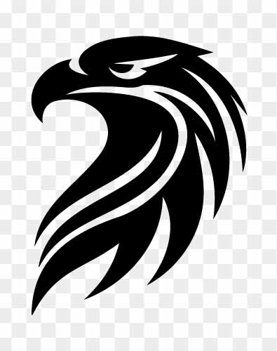 stylized eagle face